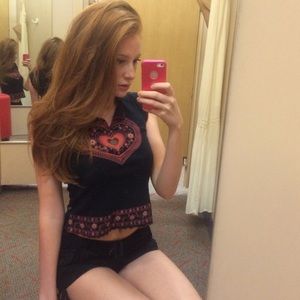 Vintage heart baby tee